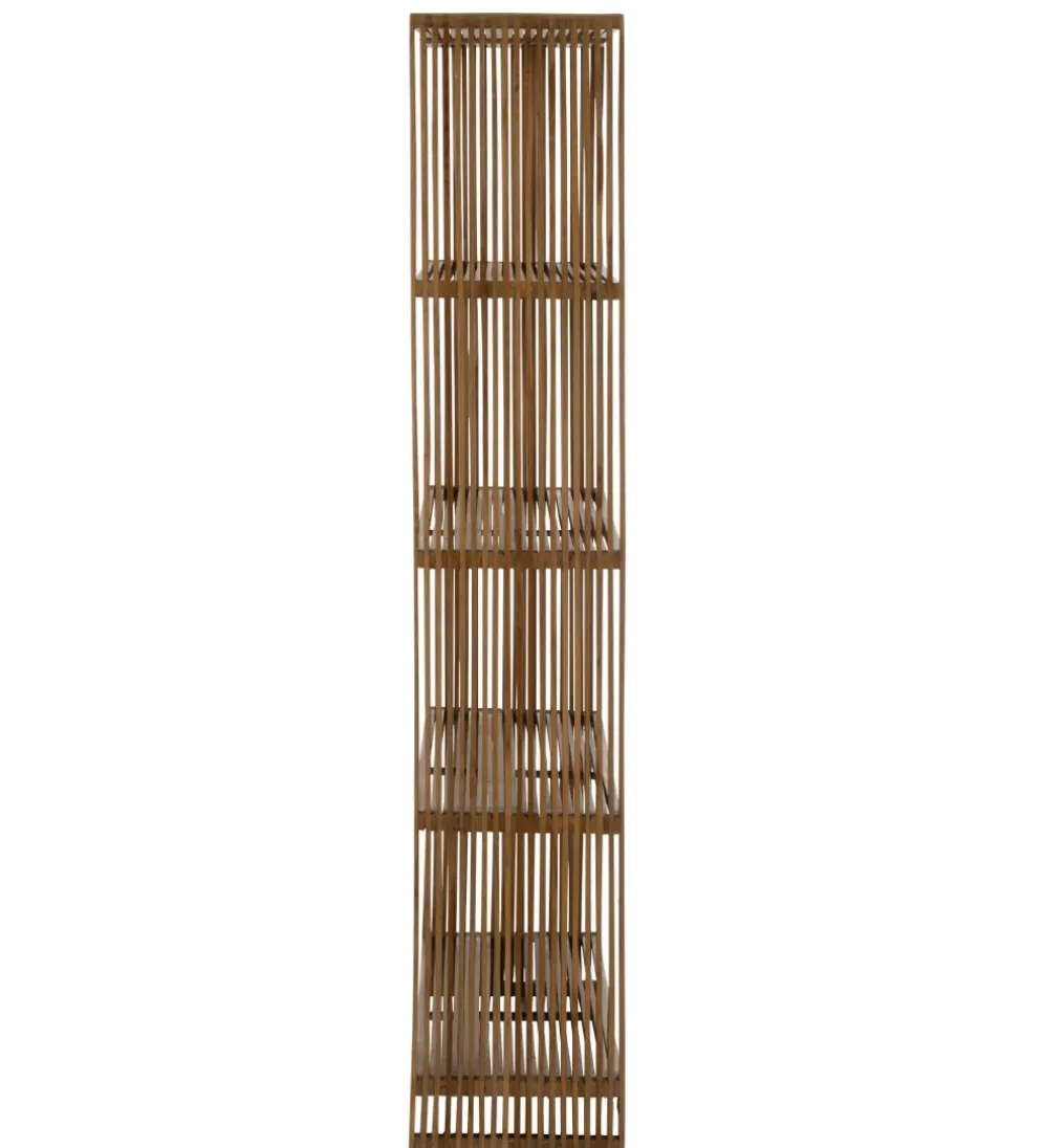 Regał SHELIS 190 cm drewno teak