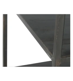 Regał WOLFRAM 185 cm metalowy czarny