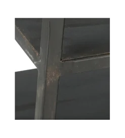 Regał WOLFRAM 185 cm metalowy czarny