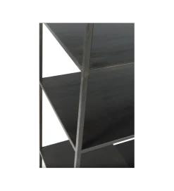 Regał WOLFRAM 185 cm metalowy czarny