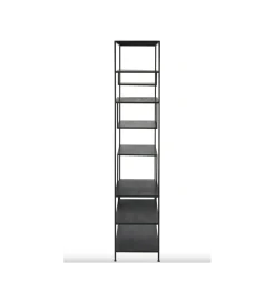 Regał WOLFRAM 185 cm metalowy czarny