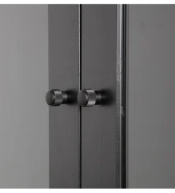 Regał XAM 155 cm drewno sosny czarny