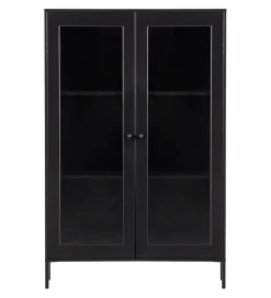 Regał XAM 155 cm drewno sosny czarny