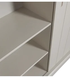 Regał z przesuwnymi drzwiami PINOKY 200 cm szary