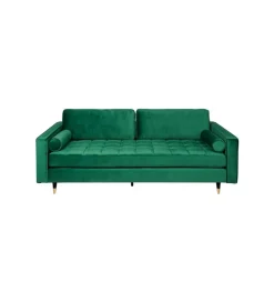 Sofa CANIS velvet 220 cm szmaragdowo zielony aksamit