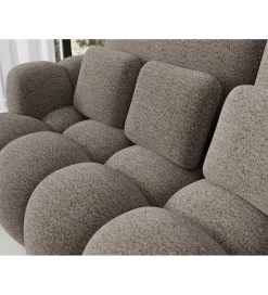 Sofa COTTONN 256 cm z funkcją spania popielaty tkanina royal 20