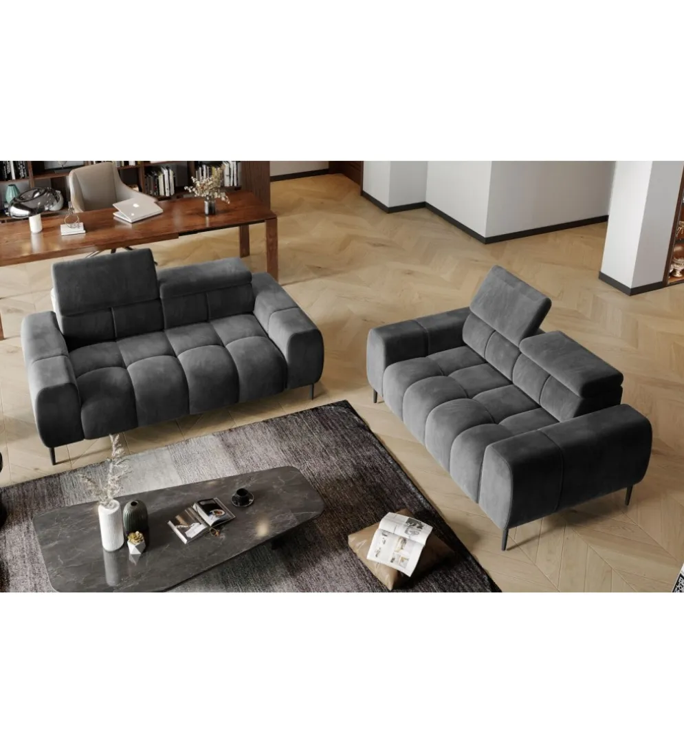 Sofa ELEKTRA Plaza 192 cm z regulowanymi zagłówkami