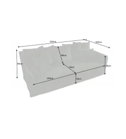 Sofa HEAVENLY Heaven 210 cm ciemnozielona