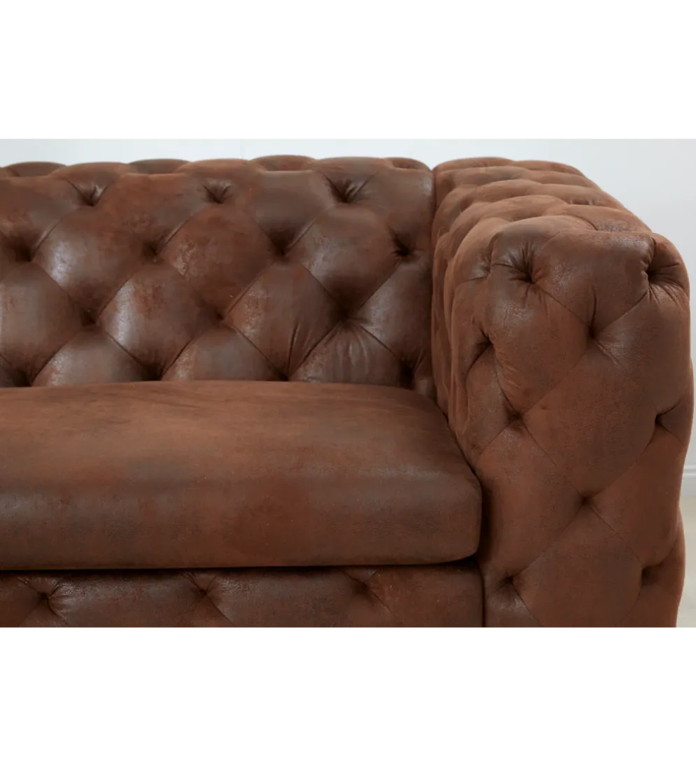 Sofa MODERN BAROCK 240 cm antyczny brąz
