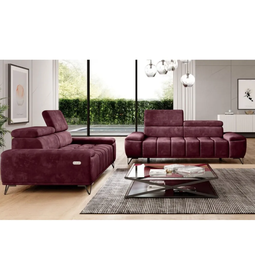 Sofa PALLADIO 212 Cm Z Elektrycznie Wysuwanym Siedziskiem