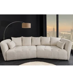 Sofa ROYAL 295 cm XL bouclé szampański beż