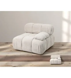 Sofa ROYAL 295 cm XL ze zdejmowanym pokryciem bouclé szare