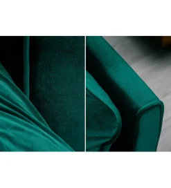 Sofa rozkładana BELLA II 215 cm zielony aksamit Puella