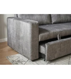 Sofa SMART 140 cm z funkcją spania welwet szary