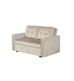 Sofa SMART 140 cm z funkcją spania welwet chmpagne beżowa