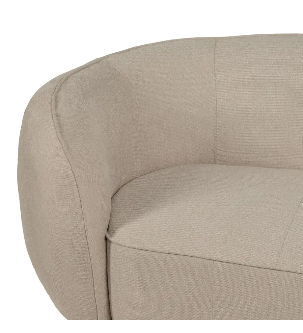 Sofa YAK 2-osobowa 120 cm kasztan
