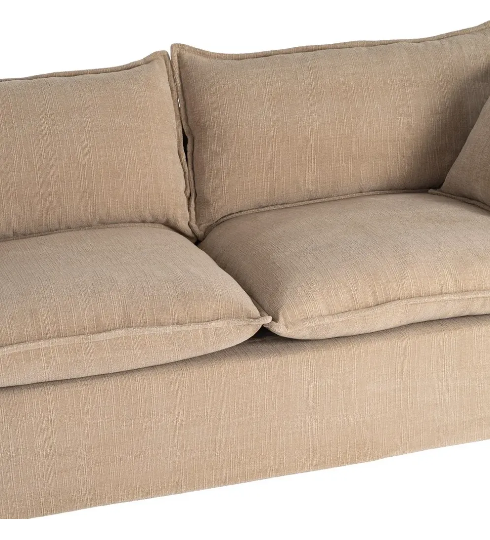 Sofa ZAPLASO 221 cm beżowa