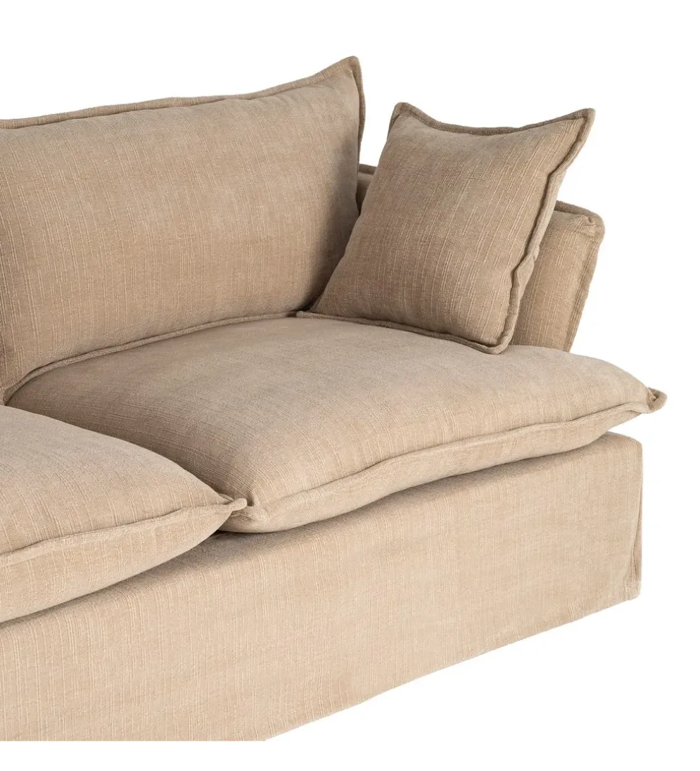 Sofa ZAPLASO 221 cm beżowa