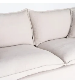 Sofa ZAPLASO 221 cm biała
