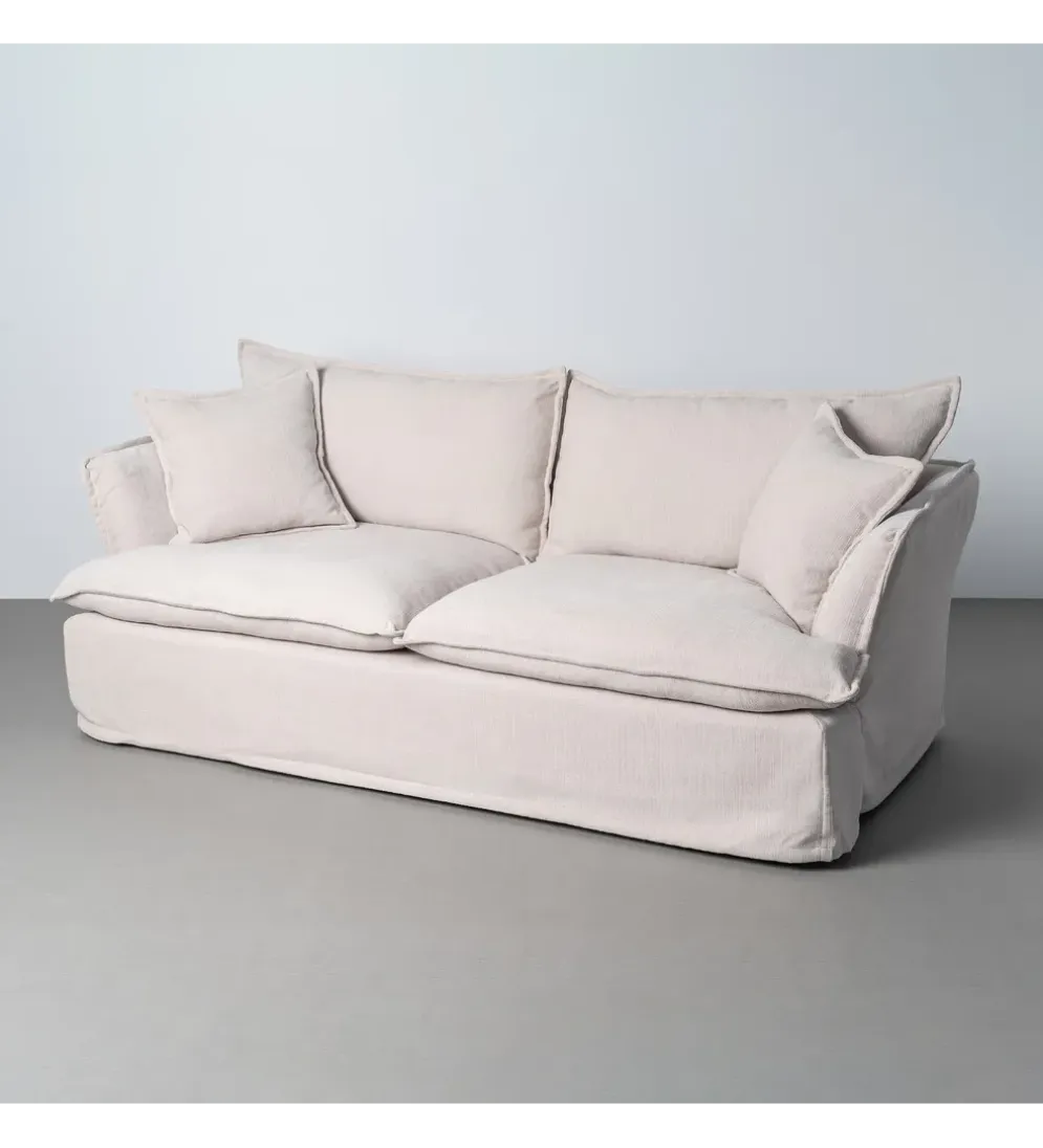 Sofa ZAPLASO 221 cm biała