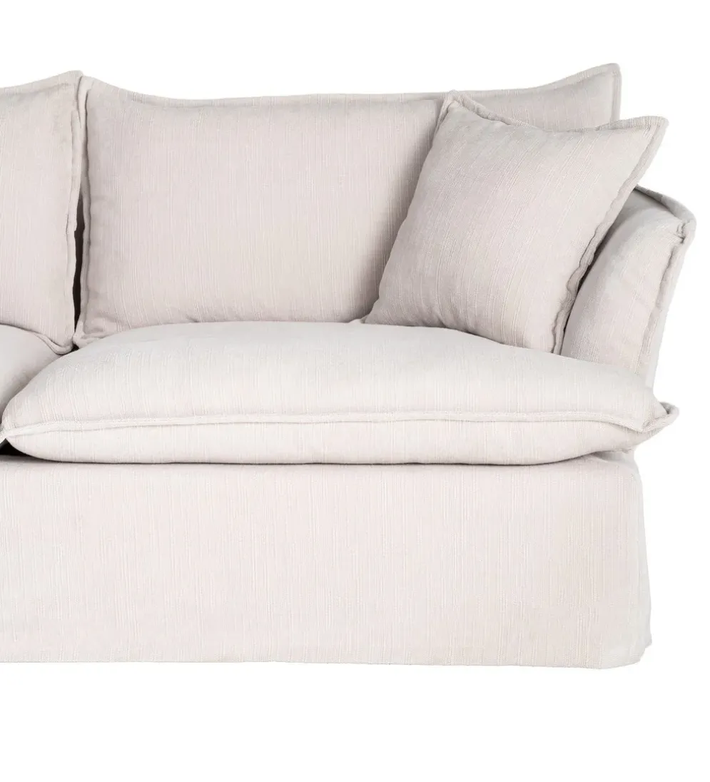 Sofa ZAPLASO 221 cm biała
