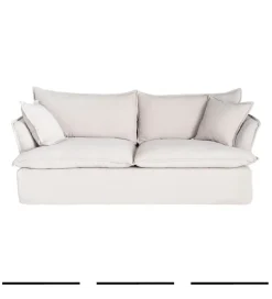 Sofa ZAPLASO 221 cm biała