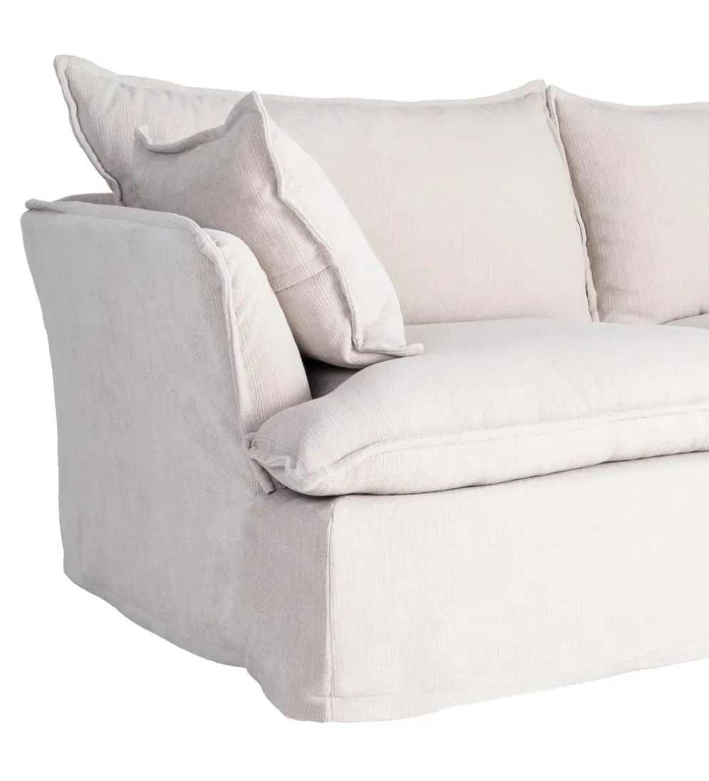 Sofa ZAPLASO 221 cm biała