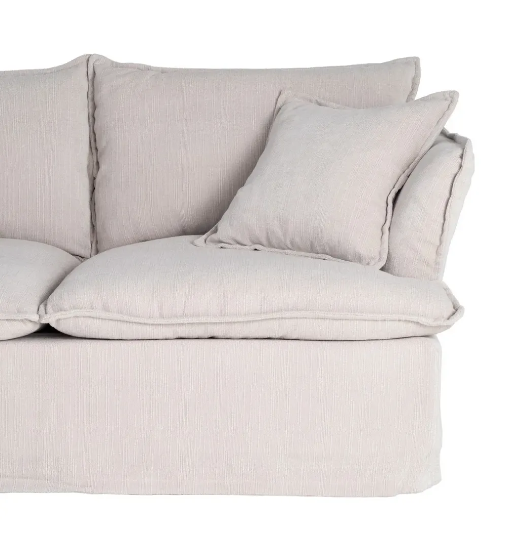 Sofa ZAPLASO 181 cm kremowa