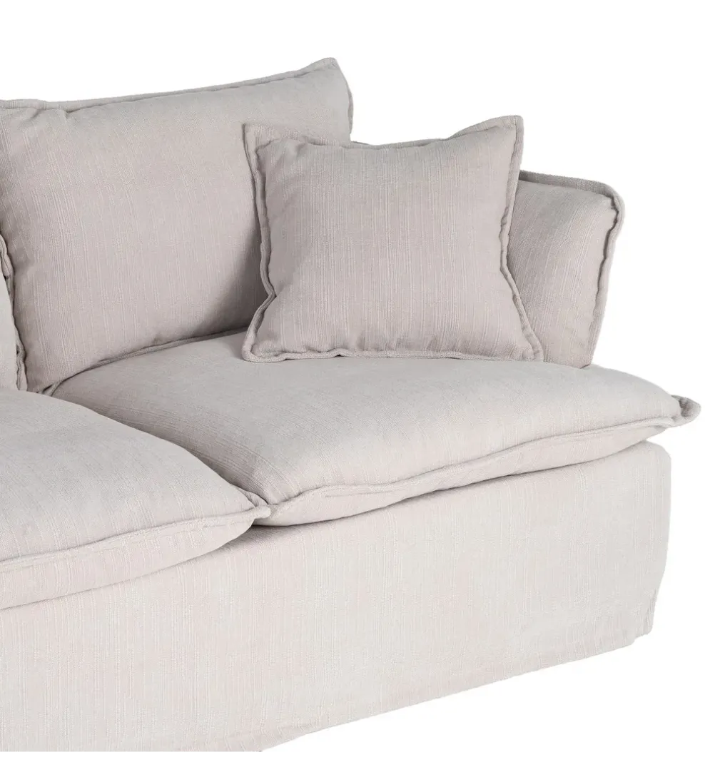 Sofa ZAPLASO 181 cm kremowa