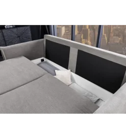 Sofa z funkcją spania APARTMENT 215 cm szara