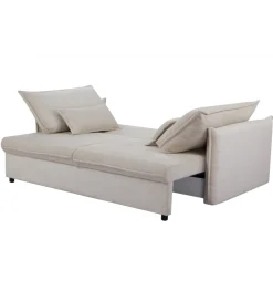 Sofa z funkcją spania APARTMENT 215 cm cord beżowy