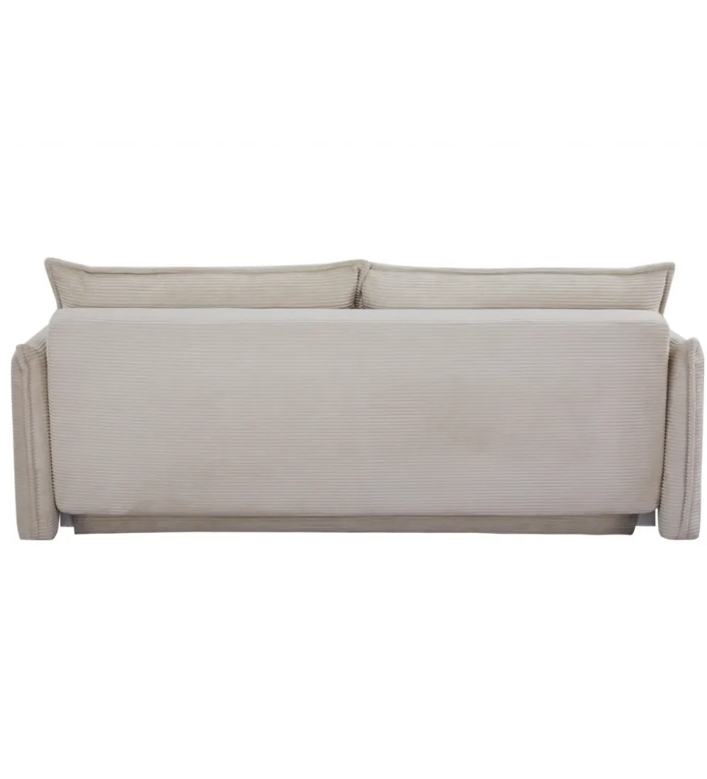 Sofa z funkcją spania APARTMENT 215 cm cord beżowy