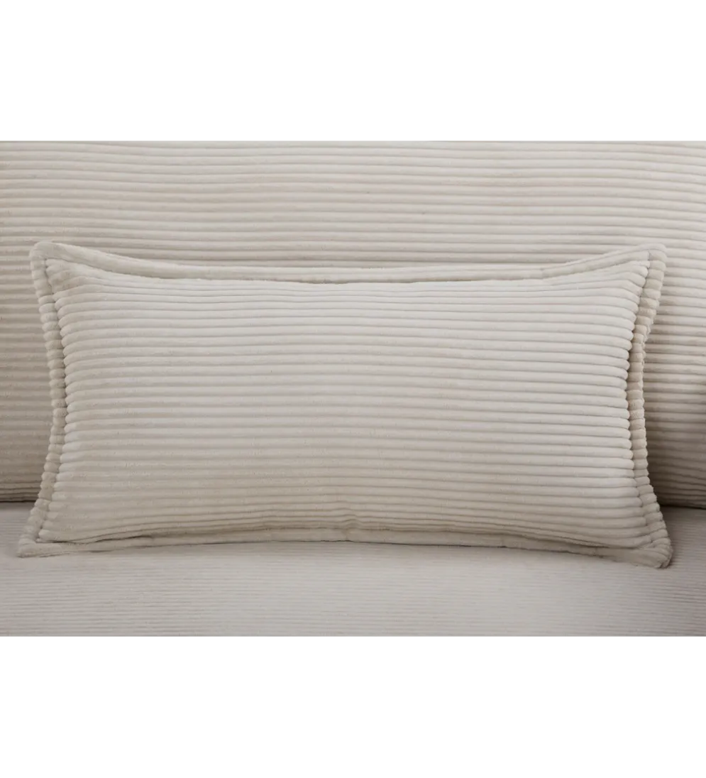 Sofa z funkcją spania APARTMENT 215 cm cord beżowy