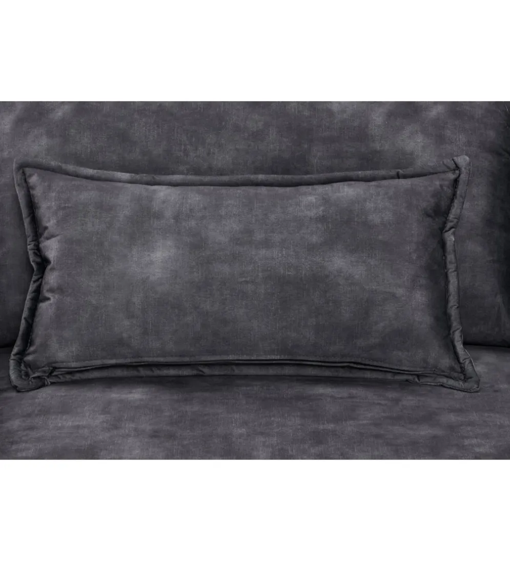 Sofa z funkcją spania APARTMENT 215 cm welur szara