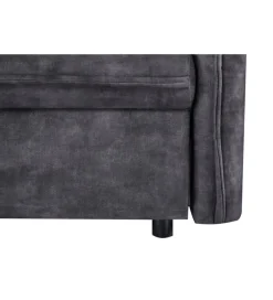 Sofa z funkcją spania APARTMENT 215 cm welur szara