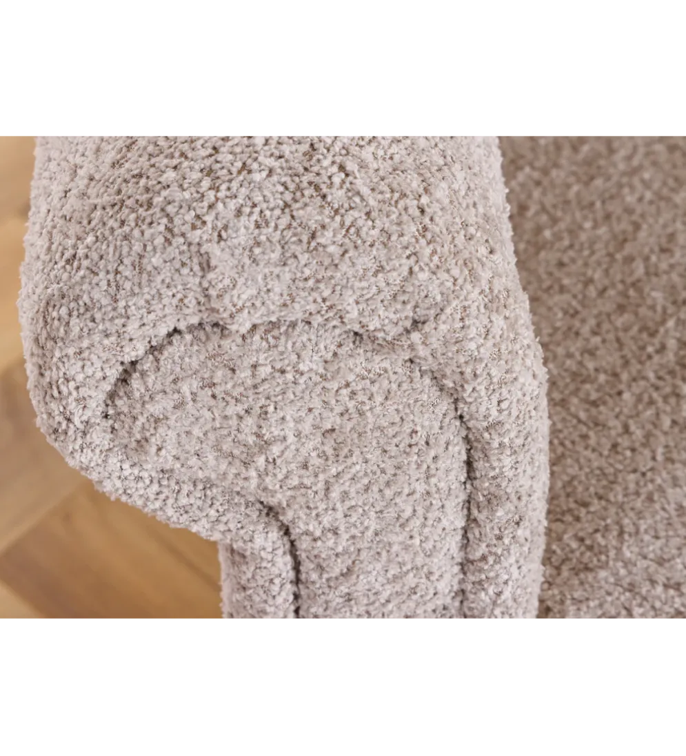 Sofa z funkcją spania MAISON BELLE AFFAIRE 220 cm boucle beżowe