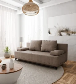 Sofa z funkcją spania ROSSO 200 cm beżowy