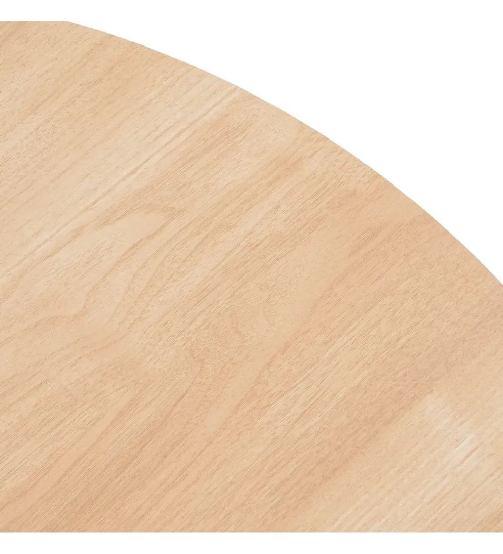 Stół AGARA 100 cm biały naturalny blat