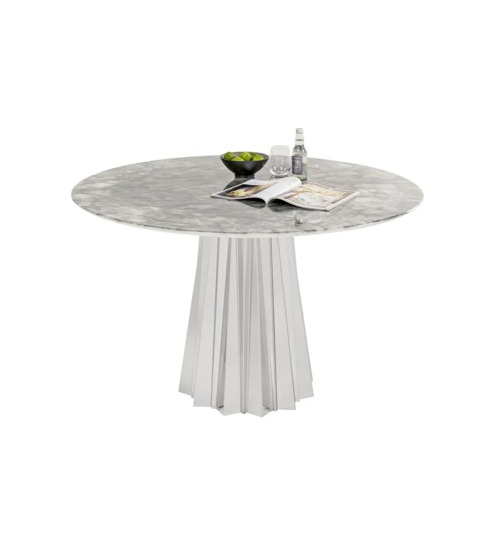Stół AMORA 120 cm efekt naturalnego kamienia