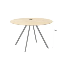 Stół ATELIER 120 cm kolor naturalnego dębu