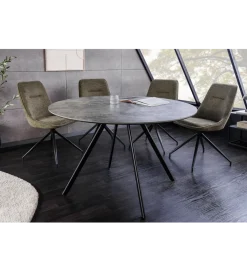 Stół ATELIER 100 cm kolor naturalnego kamienia szary