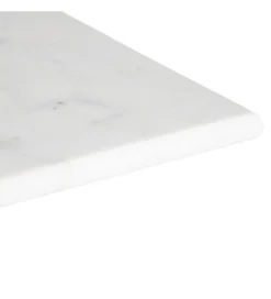 Stół AUESON 70 cm czarny blat w optyce marmuru