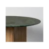 Stół AUXY 115 cm drewno mango marmur
