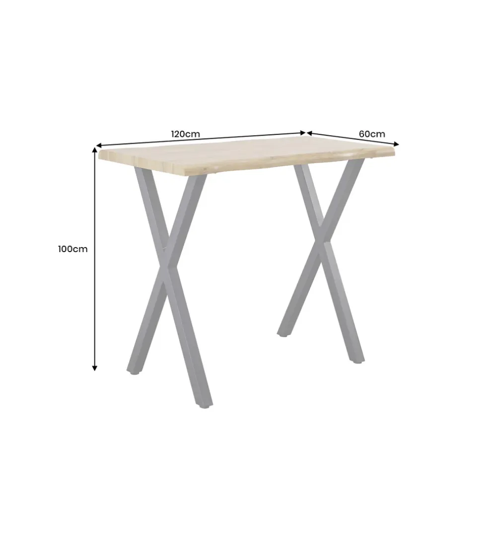 Stół barowy WILD 120 cm wygląd naturalnego dębu