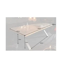 Stół Barracuda X 220 cm drewno teak