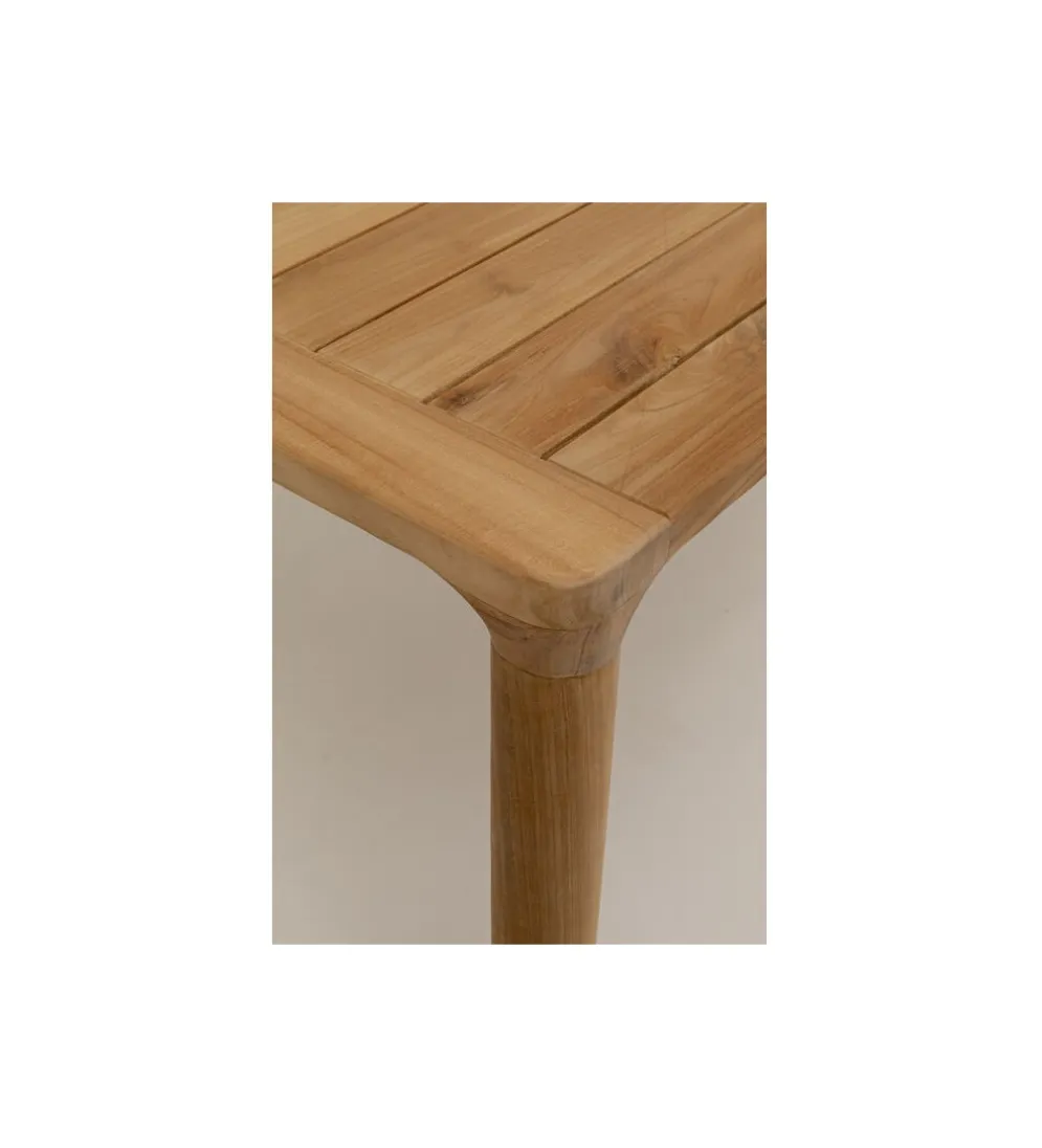 Stół Bella 200 x 90 cm drewno teak naturalny