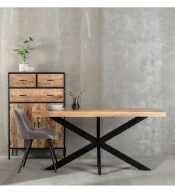 Stół BENRY 160 cm drewno mango naturalny