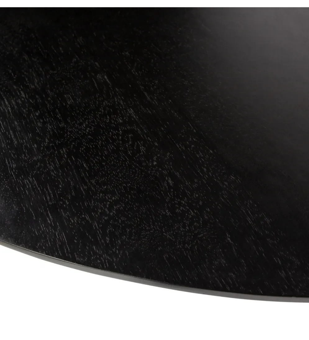 Stół BLANCO 120 cm drewno mango czarny