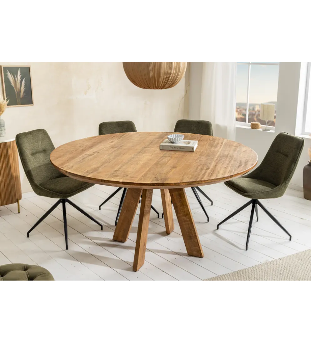 Stół Craft ART WOOD 120 cm drewno mango naturalny