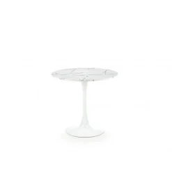 Stół DENVER 80 cm w optyce białego marmuru